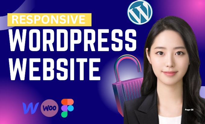 Gig Preview - Develop wordpress website design with responsive web design