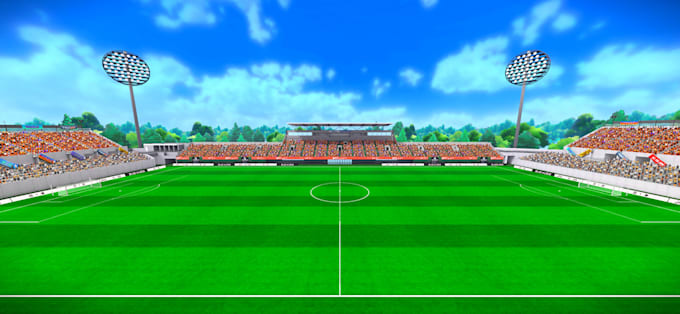 Gig Preview - Realistic 3d field design 3d sport facility stadium arena animation 3d rendering