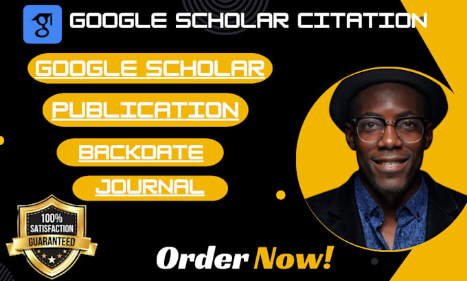 Gig Preview - Do backdate citation and increase google scholar citation journal researchgate