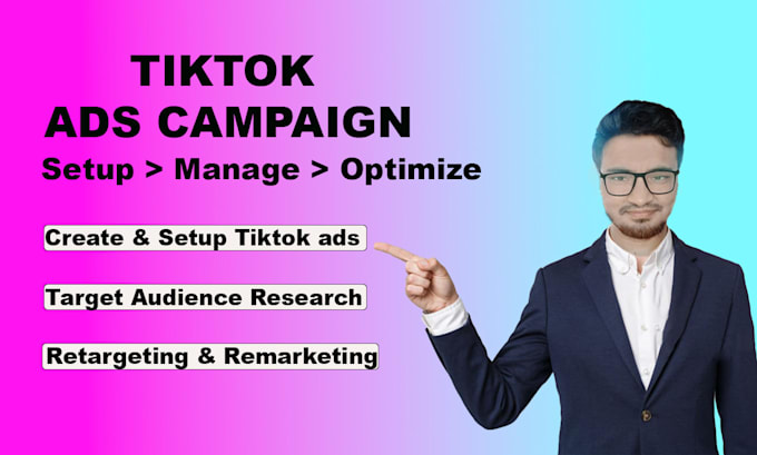 Gig Preview - Run tiktok ads, tiktok ads manager, and tiktok marketing