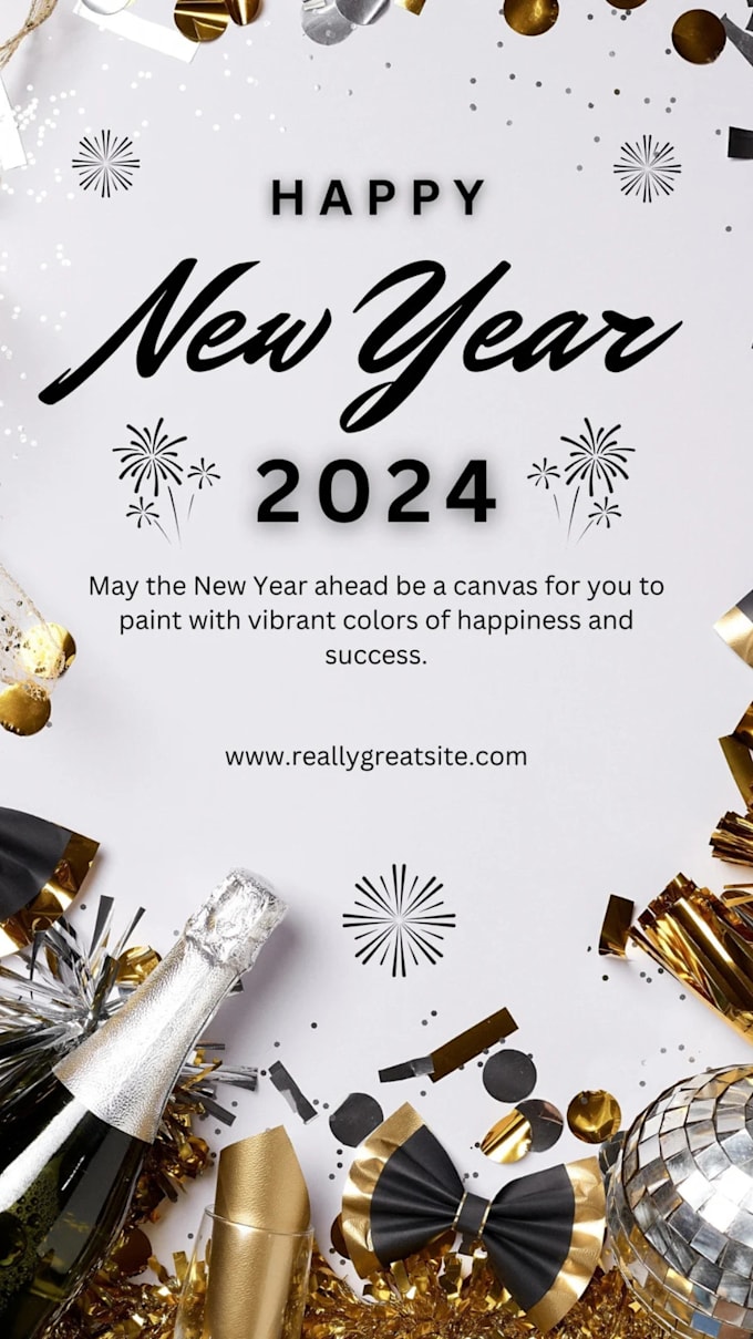 Gig Preview - Create festive new year video animation for your business