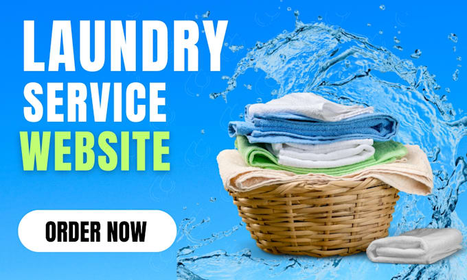 Gig Preview - Build professional laundry website, dry cleaning website on wordpress