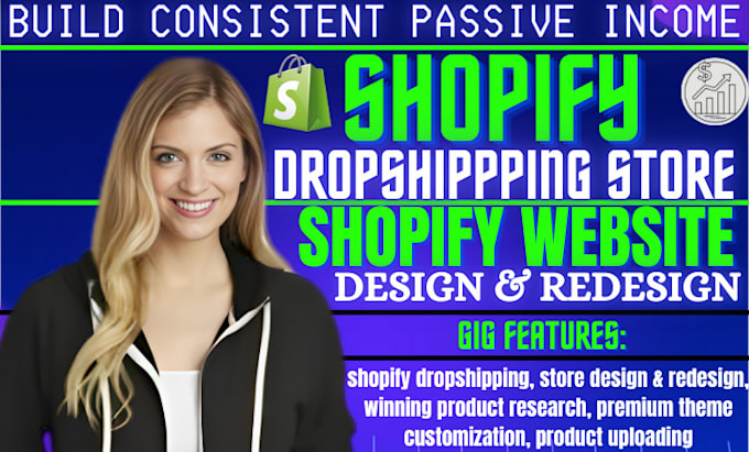 Bestseller - create, design, redesign shopify store, dropshipping website or shopify website