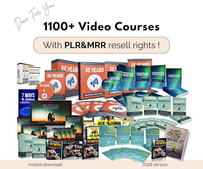 Gig Preview - 1100 private label rights business courses master resell rights