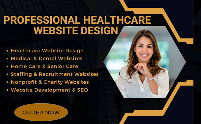 Gig Preview - Design healthcare website, medical website, dental website, clinic website