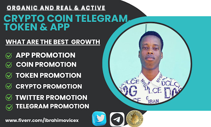 Gig Preview - Do crypto telegram promotion, coin token, telegram and app promotion