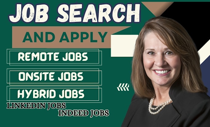 Gig Preview - Job search, search and apply for job apply for jobs, job hunting for job seekers