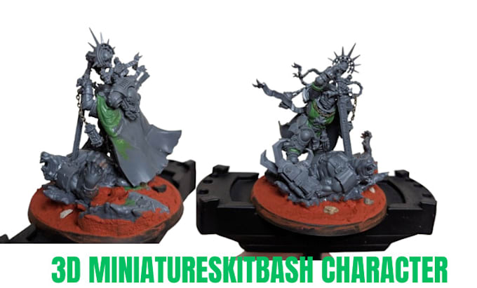 Gig Preview - Do character modeling, custom character, warhammer 40k, kitbashing for printing