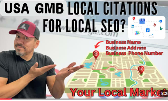 Gig Preview - Setup top USA local maps citations for local SEO business listing gmb ranking