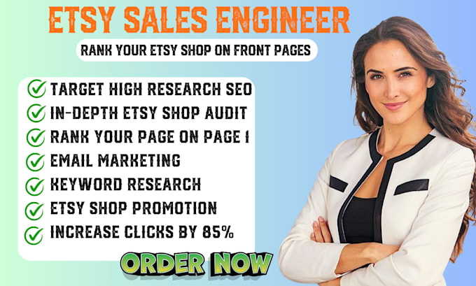 Gig Preview - Optimize etsy listing SEO title, tags, rank etsy shop to boost traffic and sales