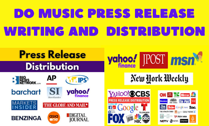 Gig Preview - Do music press release writing press release distribution submit press release