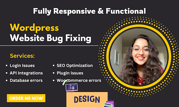 Gig Preview - Fix wordpress errors and wordpress bugs under 24 hours