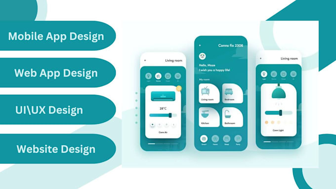 Gig Preview - Mobile app design, figma app design, app screenshots, mobile app ui, app design