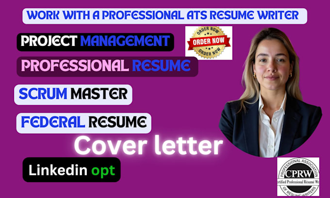 Gig Preview - Write scrum master resume project management resume writing agile resume