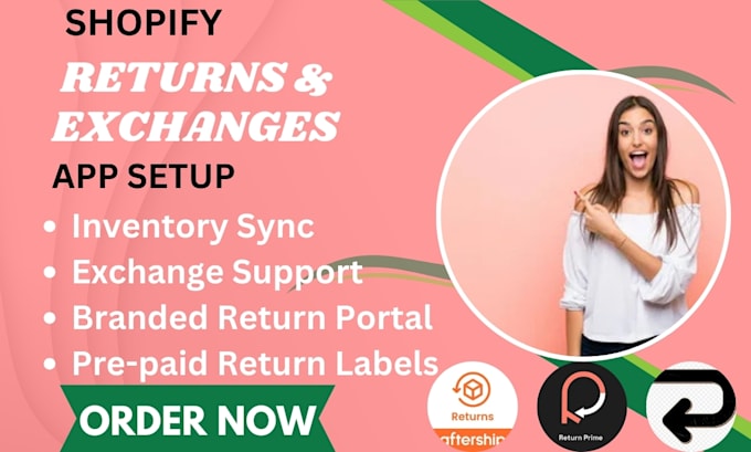 Gig Preview - Setup  shopify returns exchange aftership return prime parcel panel returngo app