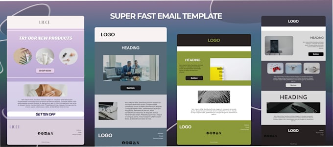 Gig Preview - Create your email designs to attract more clients