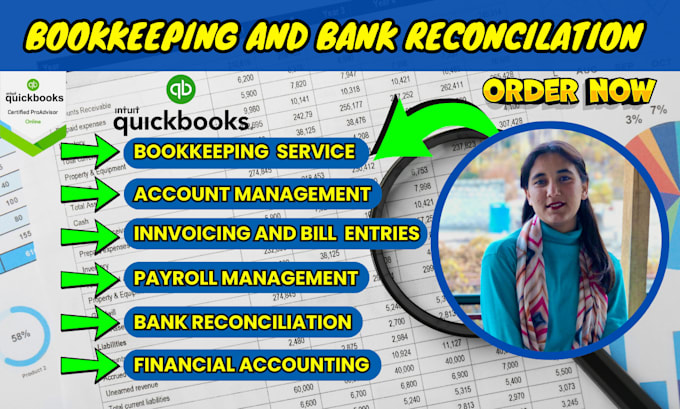 Gig Preview - Do bank reconciliation set up, catch up in quickbooks online