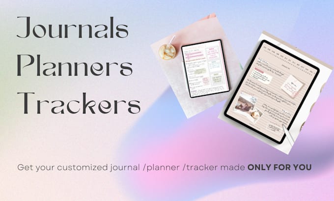 Gig Preview - Design planners and journals only for you