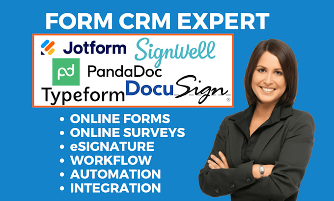 Gig Preview - Convert pdf to fillable esign form on docusign pandadoc jotform typeform signnow