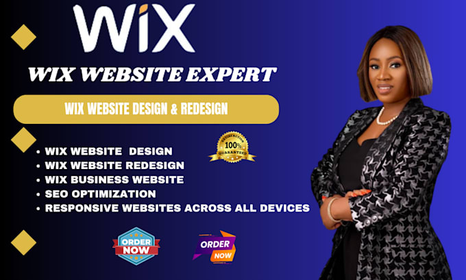 Gig Preview - Build wix website redesign design wix website redesign wix website design wix