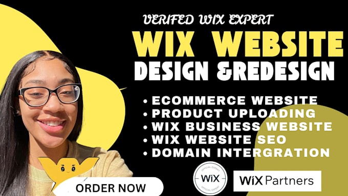 Gig Preview - Design wix website, wix website redesign,  wix ecommerce website wix studio SEO