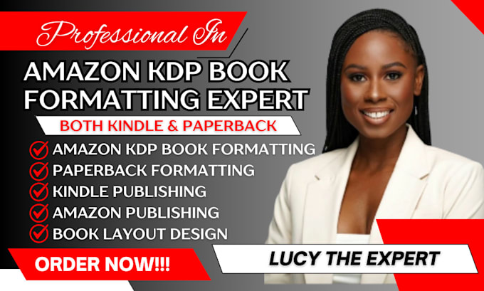 Bestseller - do book formatting for amazon kdp, formatting and publishing, paperback design