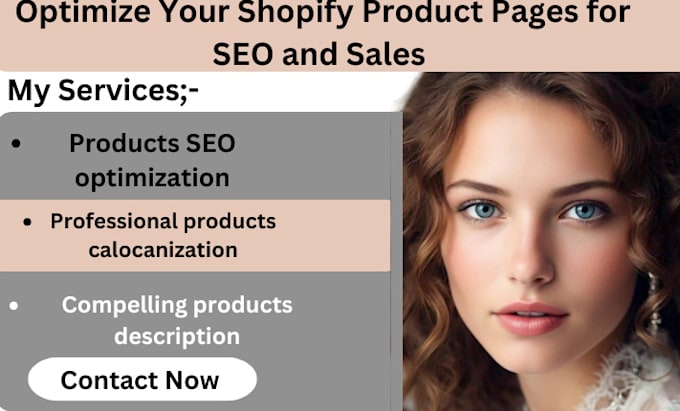 Gig Preview - Optimize your shopify product pages for SEO and sales ranking on top google