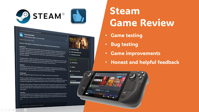 Gig Preview - Play and review your steam games on PC