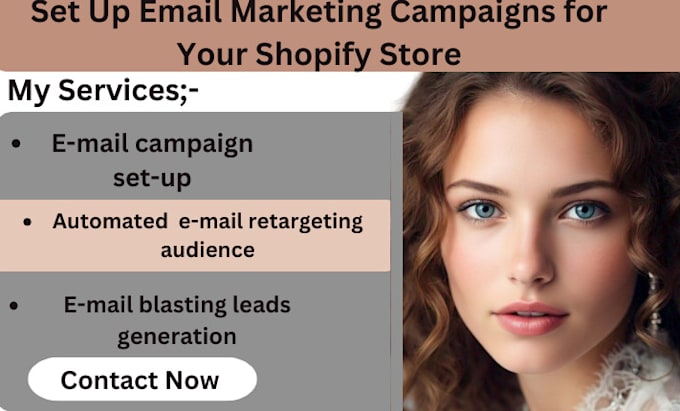 Gig Preview - Set up email marketing campaigns for your shopify store leads generation