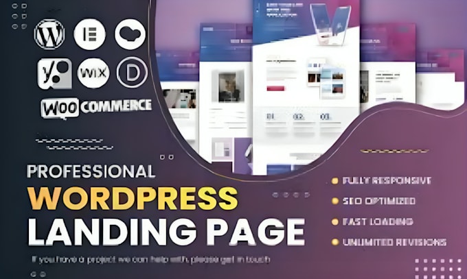 Gig Preview - Develop a responsive wordpress elementor landing page or business website