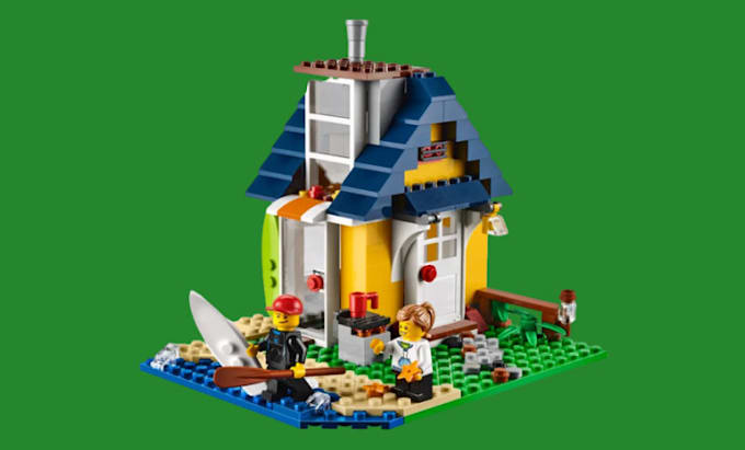 Gig Preview - Design custom lego house lego car afol moc and aircraft with instruction XML,PDF