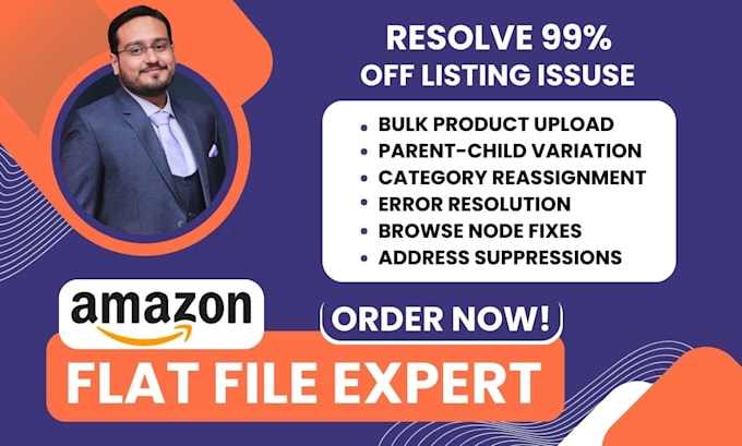 Bestseller - resolve amazon listing errors, bulk product upload with flat file