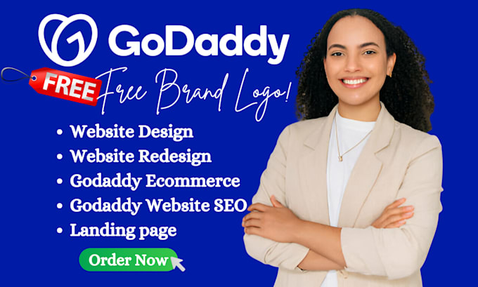 Gig Preview - Godaddy website design godaddy website redesign godaddy website redesign godaddy