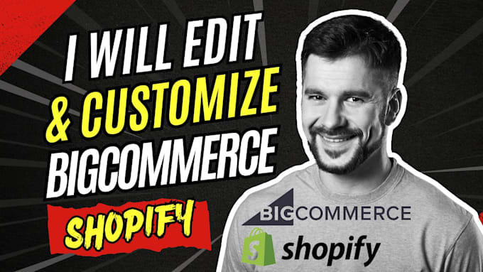 Gig Preview - Create or design bigcommerce online shop ecommerce shopify website online store