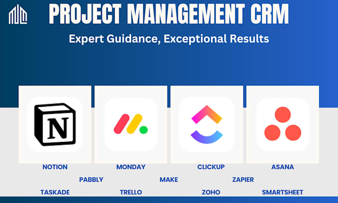 Gig Preview - Be your CRM consultant and implementation specialist on monday, notion, clickup