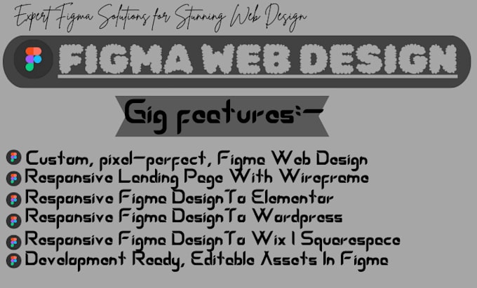 Gig Preview - Figma website design, ghl workflow, crm, kajabi, figma website transfer to wix