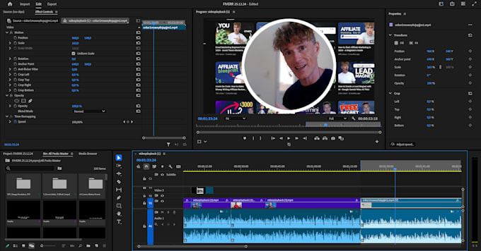 Gig Preview - Do pro youtube talking head video with clean modern graphics