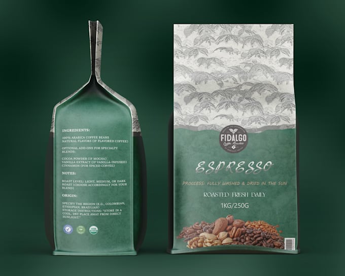 Gig Preview - Design premium coffee labels and pouch bag design