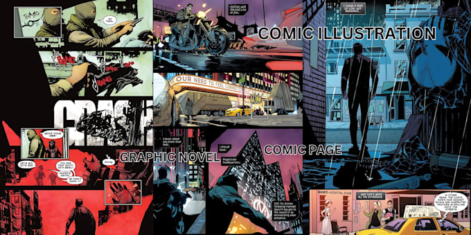 Gig Preview - Be your comic artist for comic book graphics novels comic page comic storyboard