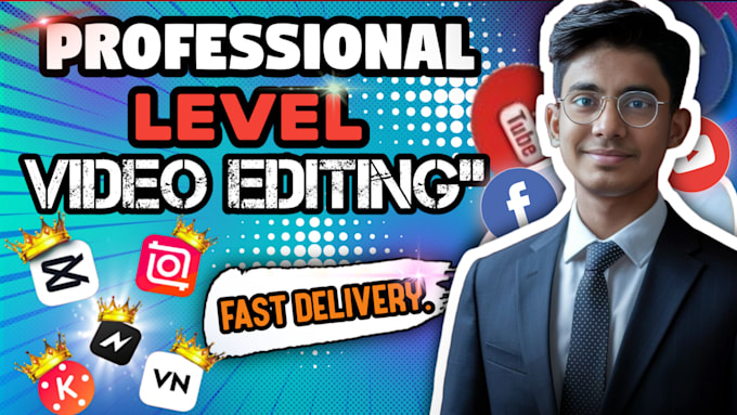 Gig Preview - Professional youtube video editor social media video editing