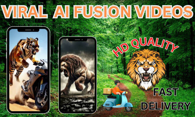 Gig Preview - Create viral ai fusion videos with voiceover for shorts, reels and tiktok