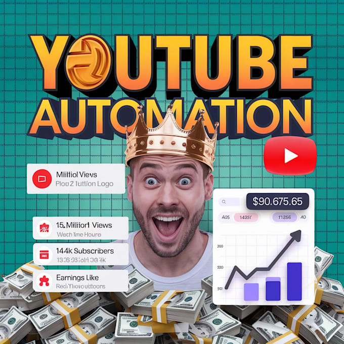 Gig Preview - Create and automate cash cow youtube channels, faceless videos, top 10 videos