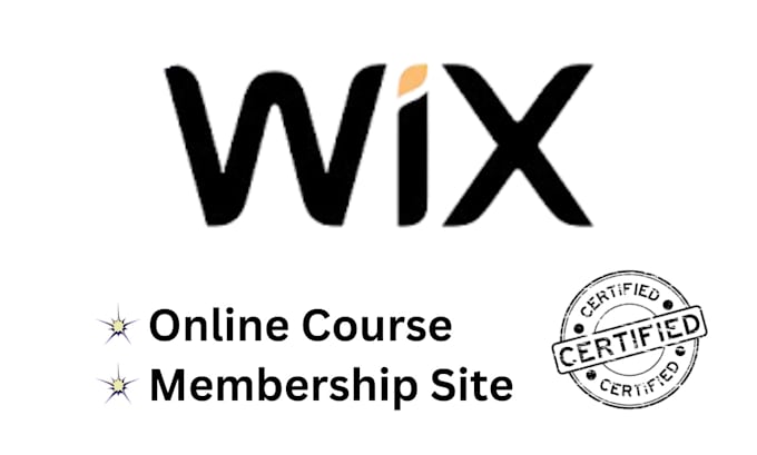 Gig Preview - Create wix online course website design, wix membership site setup, sales funnel