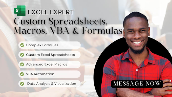 Bestseller - create advanced excel spreadsheets with custom macros, vba, and formulas