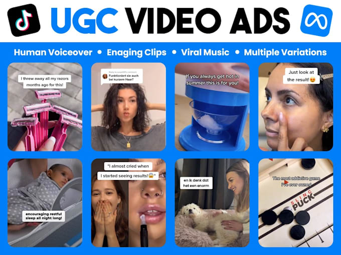 Bestseller - create ugc video ads for facebook, tiktok and instagram for app or products