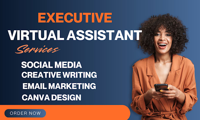 Gig Preview - Executive virtual assistant creative virtual personal assistant social media