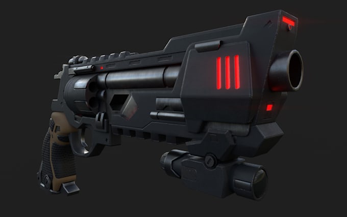 Bestseller - do stylized 3d prop ready for games,digital 3d sci fi weapon,mech unity3d assets