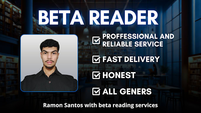 Gig Preview - Be a beta reader for your book and provide a reader report