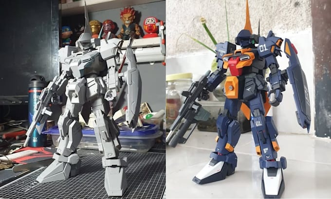 Gig Preview - Gundam gunpla full armor mecha gundam build 3d printing and painting 3d model