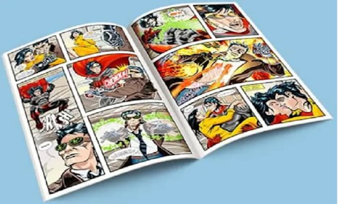 Gig Preview - Create comic book illustration for your comic or webtoon and comic book art